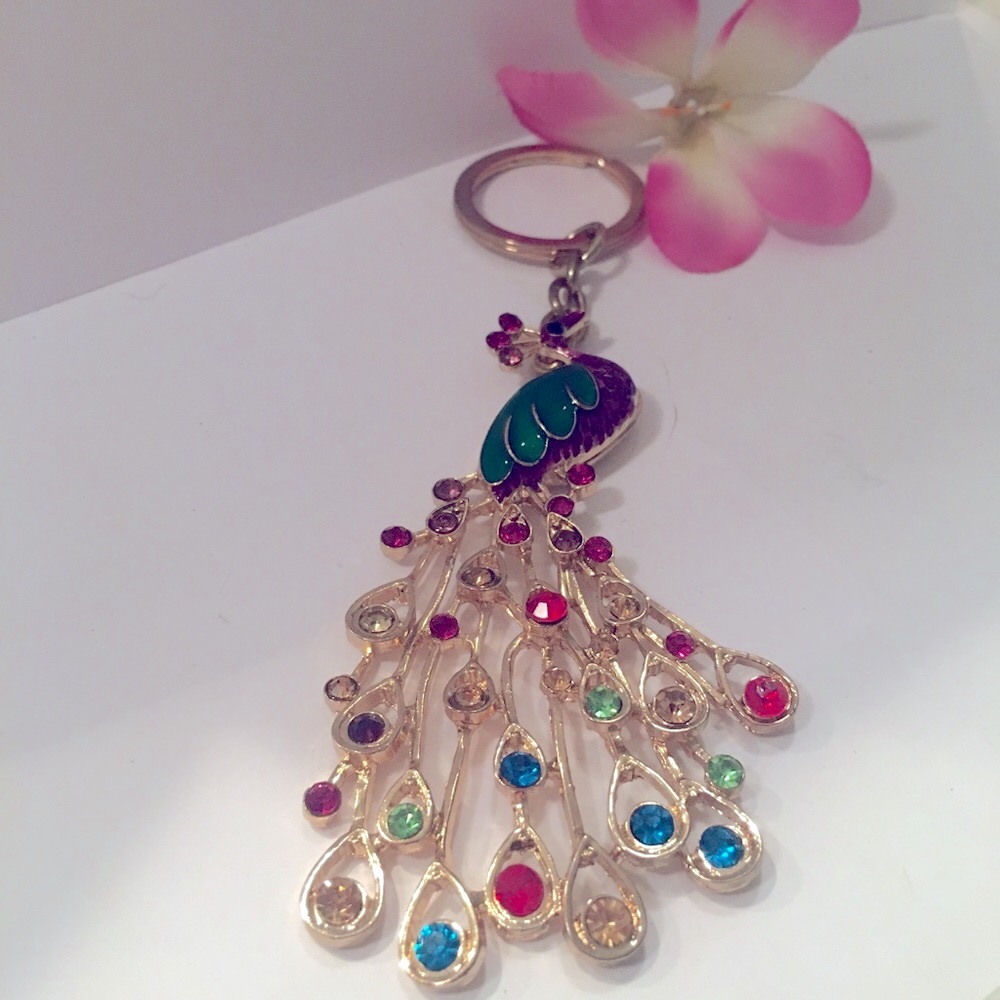 Peacock Key Chain (New) - Picture 2 of 5